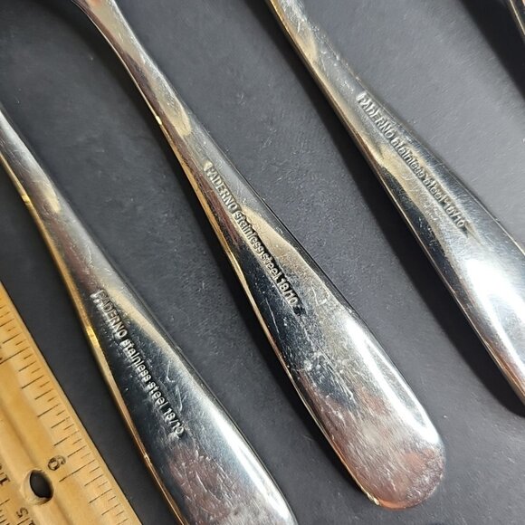 29pcs Paderno Flatware 18/10 Forks Knives Spoons Stainless Steel Cutlery - Picture 4 of 11